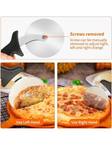 Cortador de Pizza Yinghezu Acero Inoxidable 23,66 cm