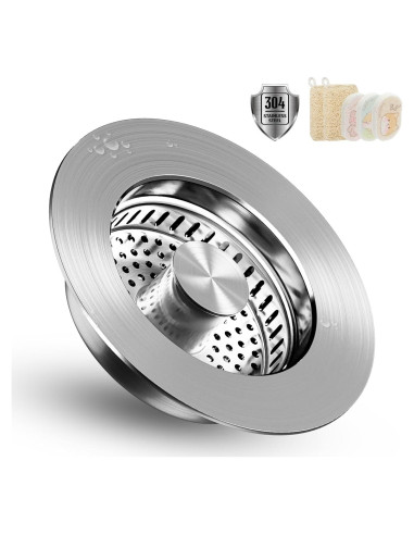Colador de desagüe de cocina Alocre acero inoxidable 304