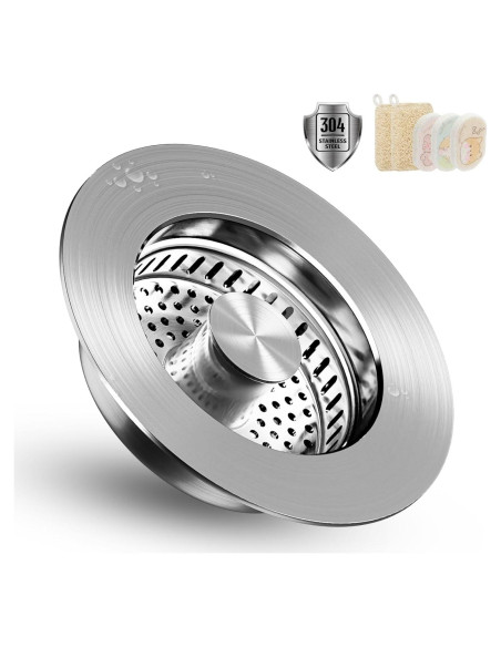 Colador de desagüe de cocina Alocre acero inoxidable 304