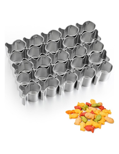 Cortador de Galletas Pez Dorado Acero Inoxidable 13x9cm