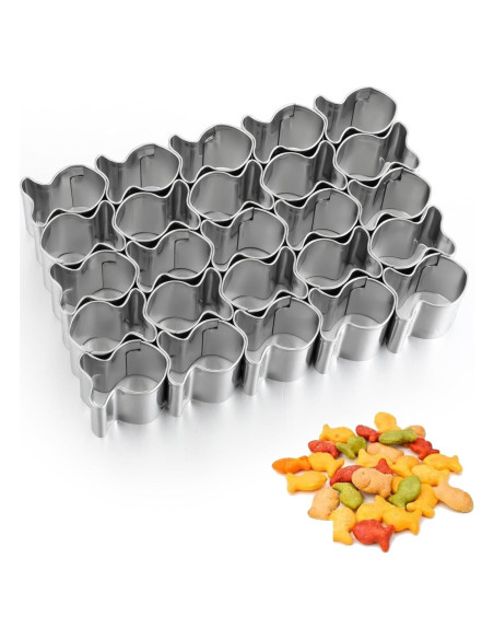 Cortador de Galletas Pez Dorado Acero Inoxidable 13x9cm