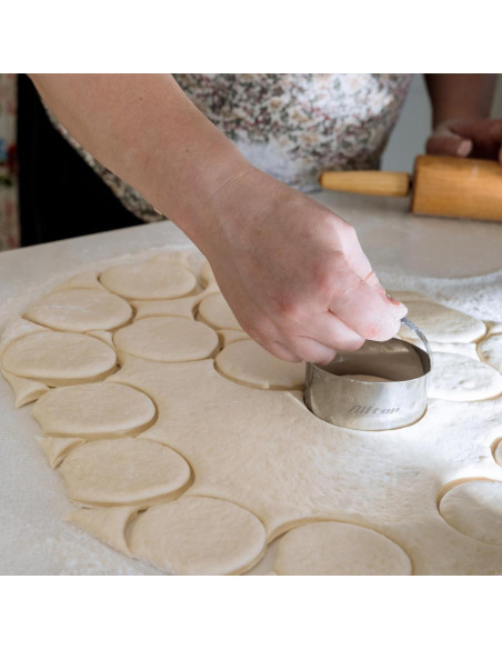 Cortadores de Galletas Redondos ALLTOP Acero Inoxidable 5 Pcs