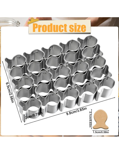 Cortador de Galletas Pez Dorado Acero Inoxidable 13x9cm