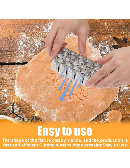 Cortador de Galletas Pez Dorado Acero Inoxidable 13x9cm