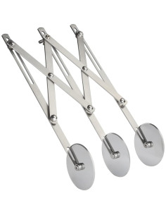 Cortador de Pizza 3 Ruedas Evannt Acero Inoxidable 26 cm 2
