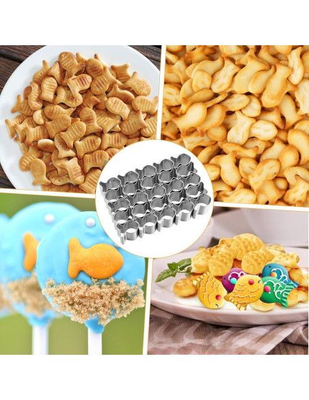Cortador de Galletas Pez Dorado Acero Inoxidable 13x9cm