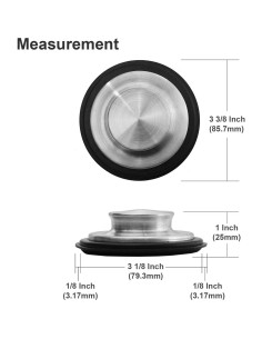 Filtro y Tapón de Fregadero Hilltop Acero Inoxidable 11,43 cm 2