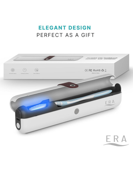 Funda desinfectante para cepillo de dientes ERA con luz UV