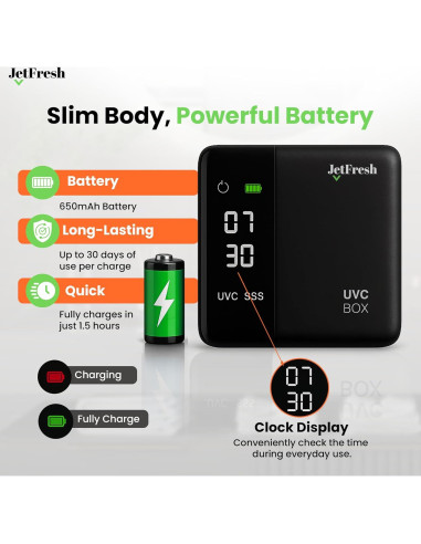 Soporte desinfectante de cepillos de dientes UV JetFresh