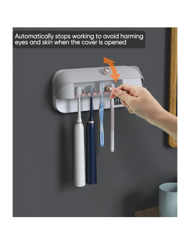 Soporte para Cepillos de Dientes StarWin con Secado y Afeitadora