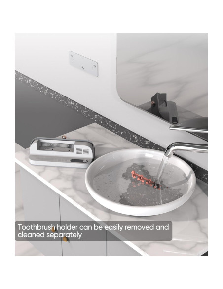 Soporte para Cepillos de Dientes StarWin con Secado y Afeitadora Soporte para Cepillos de Dientes StarWin con Secado y Afeitadora