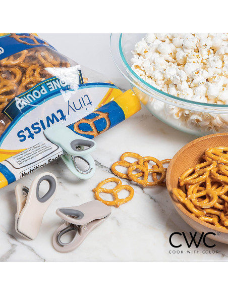 Clips para Bolsas Cook with Color Menta y Gris - 10 Piezas