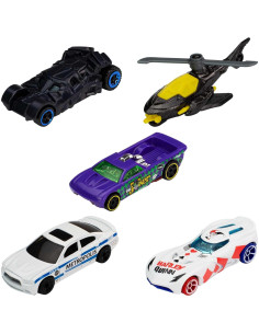 Juego de 5 vehículos de juguete Hot Wheels Batman 1:64 2