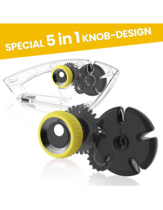 Afilador de Cuchillos FoodVille KS06 5 en 1 Manual Ajustable 2