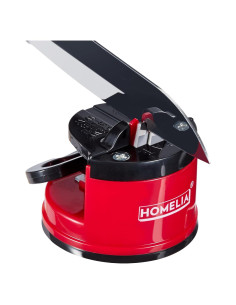 Afilador de cuchillos HOMELIA con ventosa - Rojo