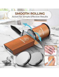 Afilador de cuchillos LUXE SPHERE con soporte magnético 2