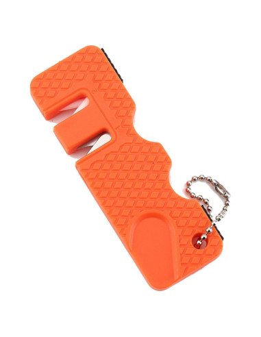 Afilador de cuchillos Jowxsx naranja portátil 11,4 cm