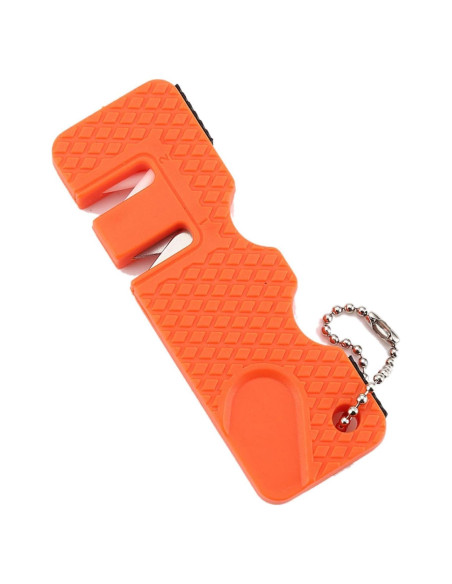 Afilador de cuchillos Jowxsx naranja portátil 11,4 cm