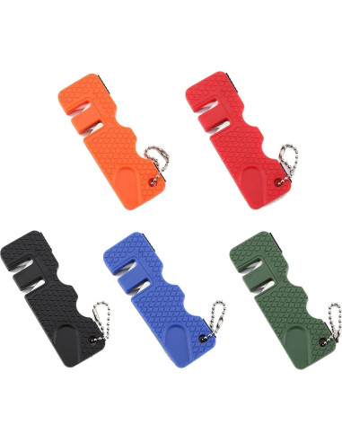 Afilador de cuchillos Jowxsx naranja portátil 11,4 cm