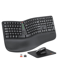 Teclado y Ratón Inalámbrico Ergonomico Meetion DirectorC