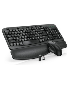 Combo Teclado y Ratón Inalámbrico SABLUTE Ergonómico