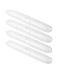 Estuches de Cepillo de Dientes Cosmos - 4 Piezas Transparentes