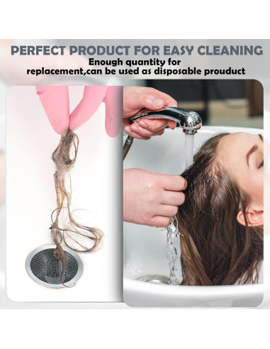 Filtros de Drenaje Shimeyao 100 Pcs Acero Inoxidable 7 cm