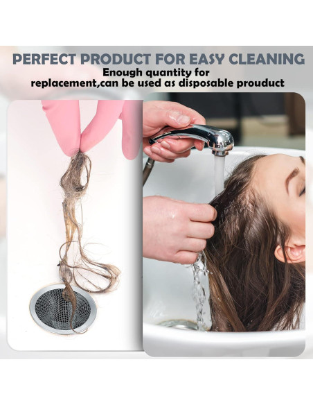 Filtros de Drenaje Shimeyao 100 Pcs Acero Inoxidable 7 cm