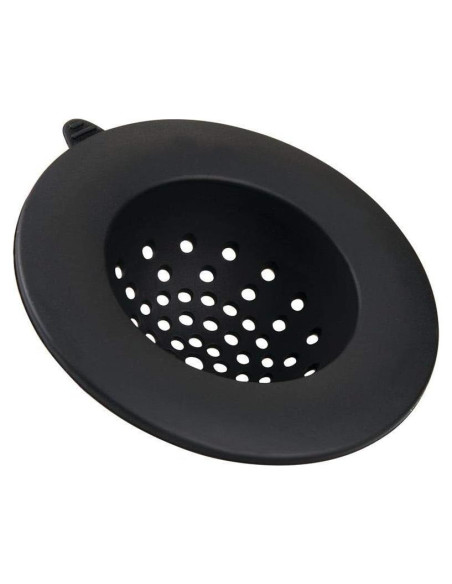 Colador de Fregadero iDesign Silicona Flexible Negro 10,92 cm