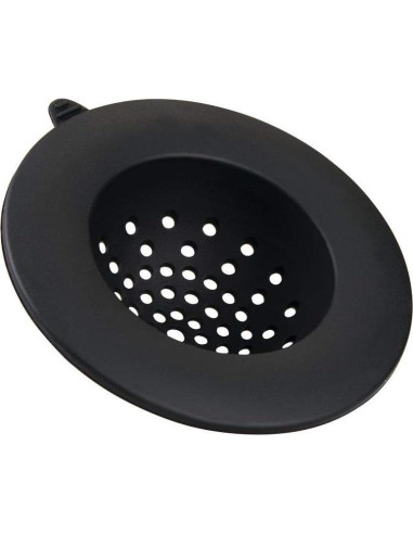 Colador de Fregadero iDesign Silicona Flexible Negro 10,92 cm