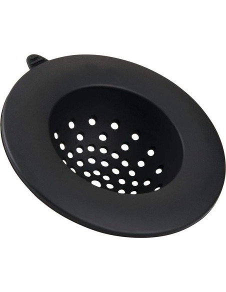 Colador de Fregadero iDesign Silicona Flexible Negro 10,92 cm