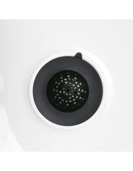 Colador de Fregadero iDesign Silicona Flexible Negro 10,92 cm