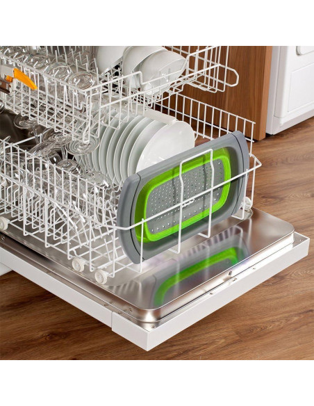 Colador Plegable QiMH Verde 6 Cuartos Silicona Ajustable