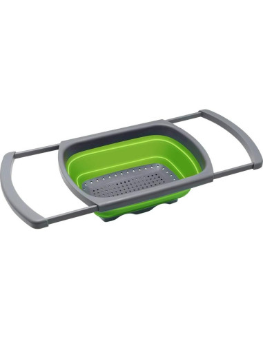 Colador Plegable QiMH Verde 6 Cuartos Silicona Ajustable