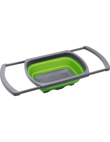 Colador Plegable QiMH Verde 6 Cuartos Silicona Ajustable