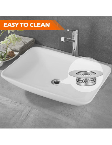 Colador de desagüe de acero inoxidable NADTLSS - 3 unidades