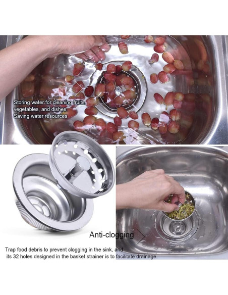 Colador de Cesta de Acero Inoxidable VARNAHOME 8,89 cm