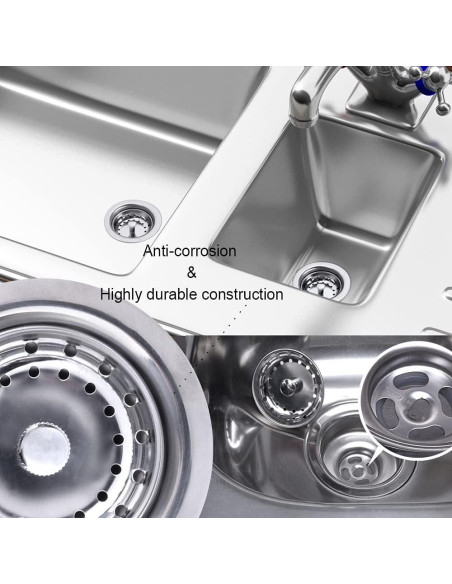 Colador de Cesta de Acero Inoxidable VARNAHOME 8,89 cm