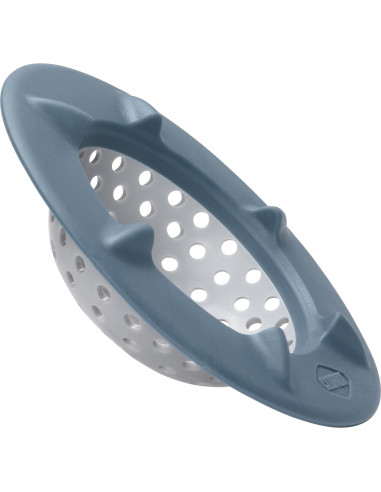 Colador de Fregadero Clorox KeptClean Azul Acero 20,5x15,6 cm