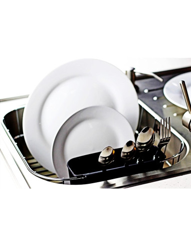 Escurridor de Platos Pequeño Neat-O Acero Cromado Negro