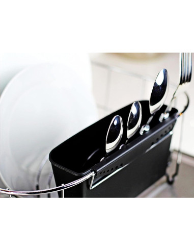 Escurridor de Platos Pequeño Neat-O Acero Cromado Negro