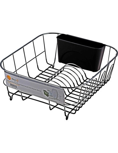 Escurridor de Platos Pequeño Neat-O Acero Cromado Negro