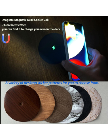 Cargador Inalámbrico Invisible Magnético 15W para Magsafe