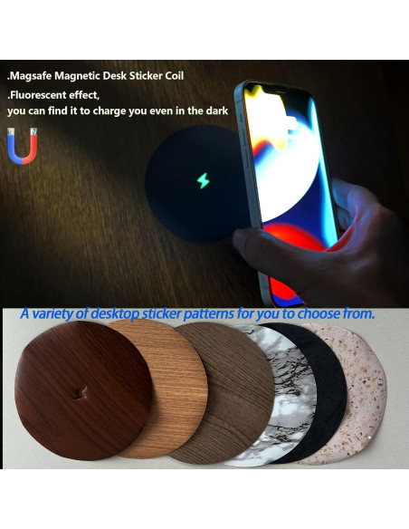 Cargador Inalámbrico Invisible Magnético 15W para Magsafe