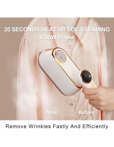 Plancha de Vapor Portátil TEKI 1200W 160ml 10s Calentamiento