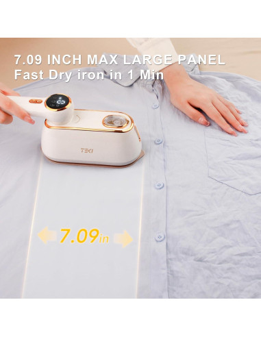 Plancha de Vapor Portátil TEKI 1200W 160ml 10s Calentamiento