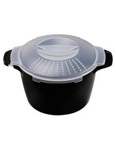 Cacerola Microondas 2 Cuartos ReneeChef - Vaporera BPA Libre