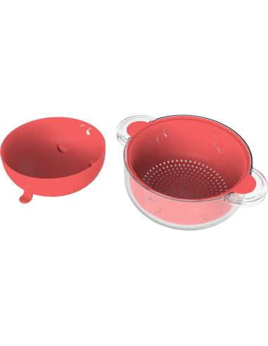 Tazón de Ramen NICO SEE WONDER 2000 ML Rojo Microondas