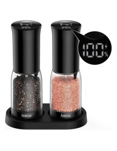 Juego de Molinillos Eléctricos de Sal y Pimienta Zadelar 70g