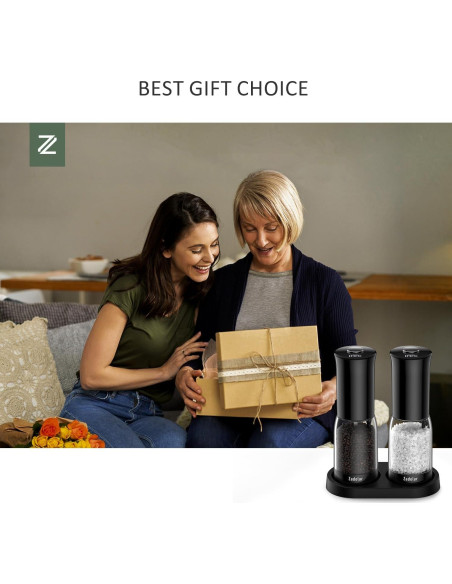 Juego de Molinillos Eléctricos de Sal y Pimienta Zadelar 70g